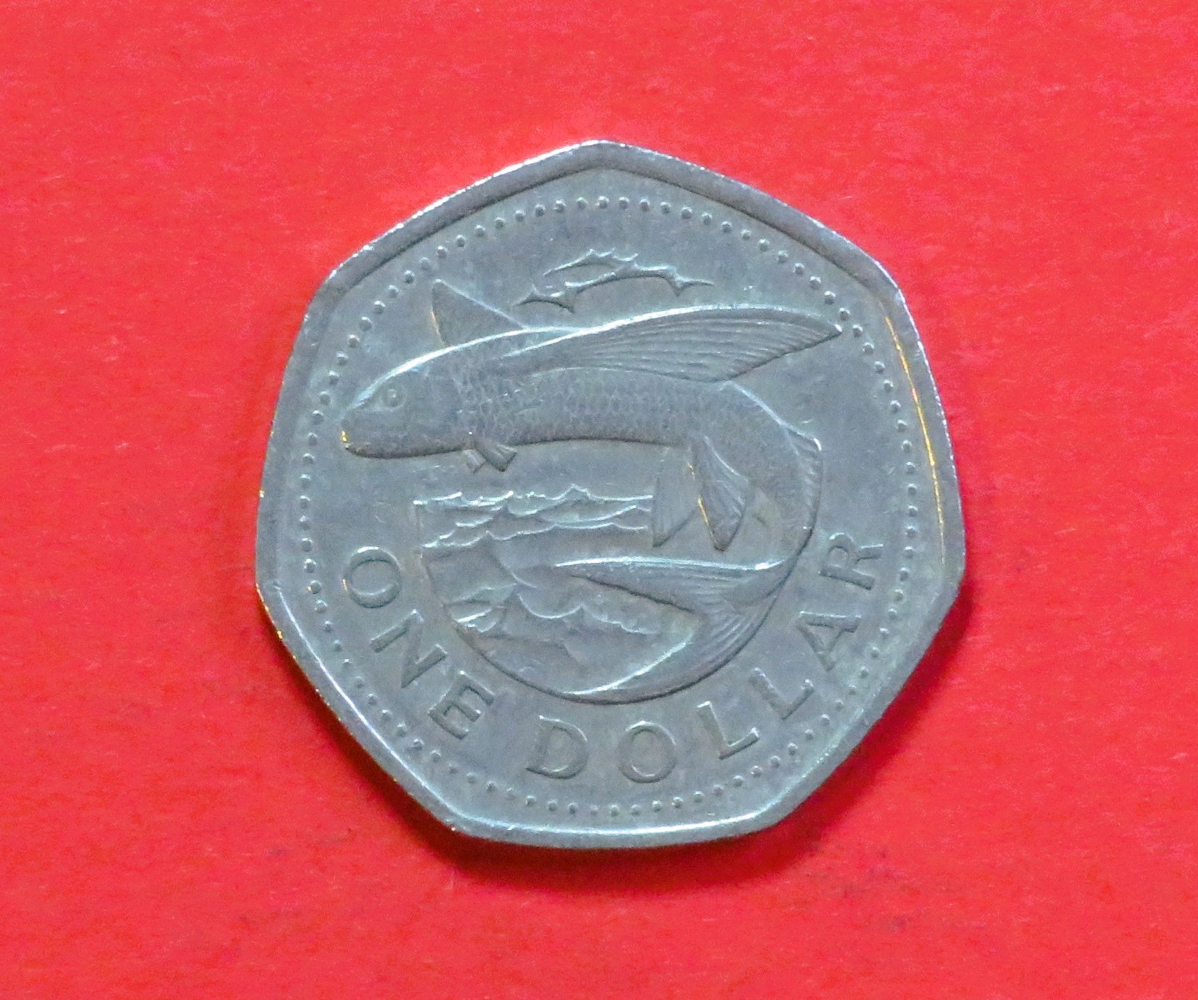 Barbados:  1 Dollar, since 1988, circulated (USED / vf), 6.3g