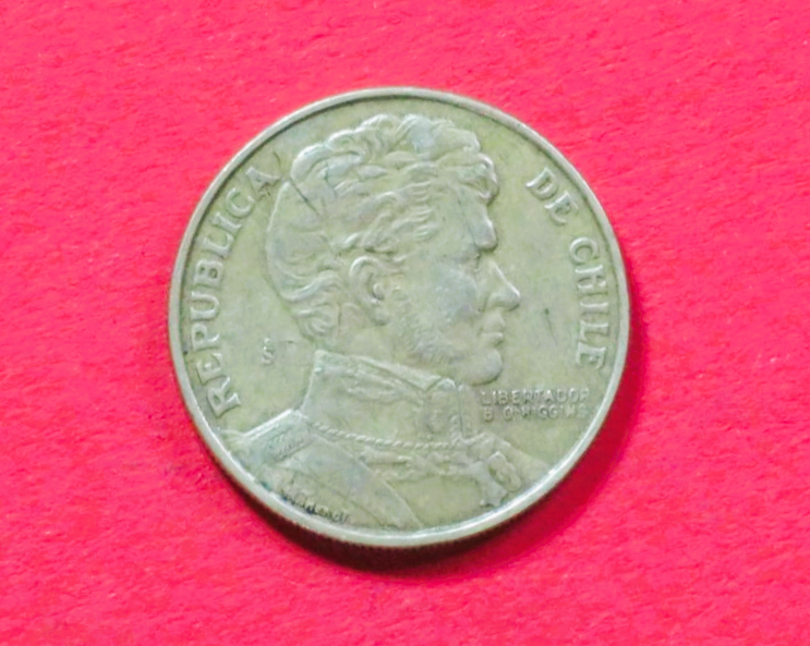 Chile: 1 Peso, 1978-1979, circulated (used / vf), # 57a