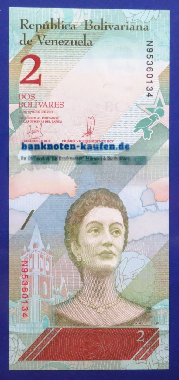 Venezuela, 2 Bolivares Soberano, 2018, uncirculated (UNC), P-101