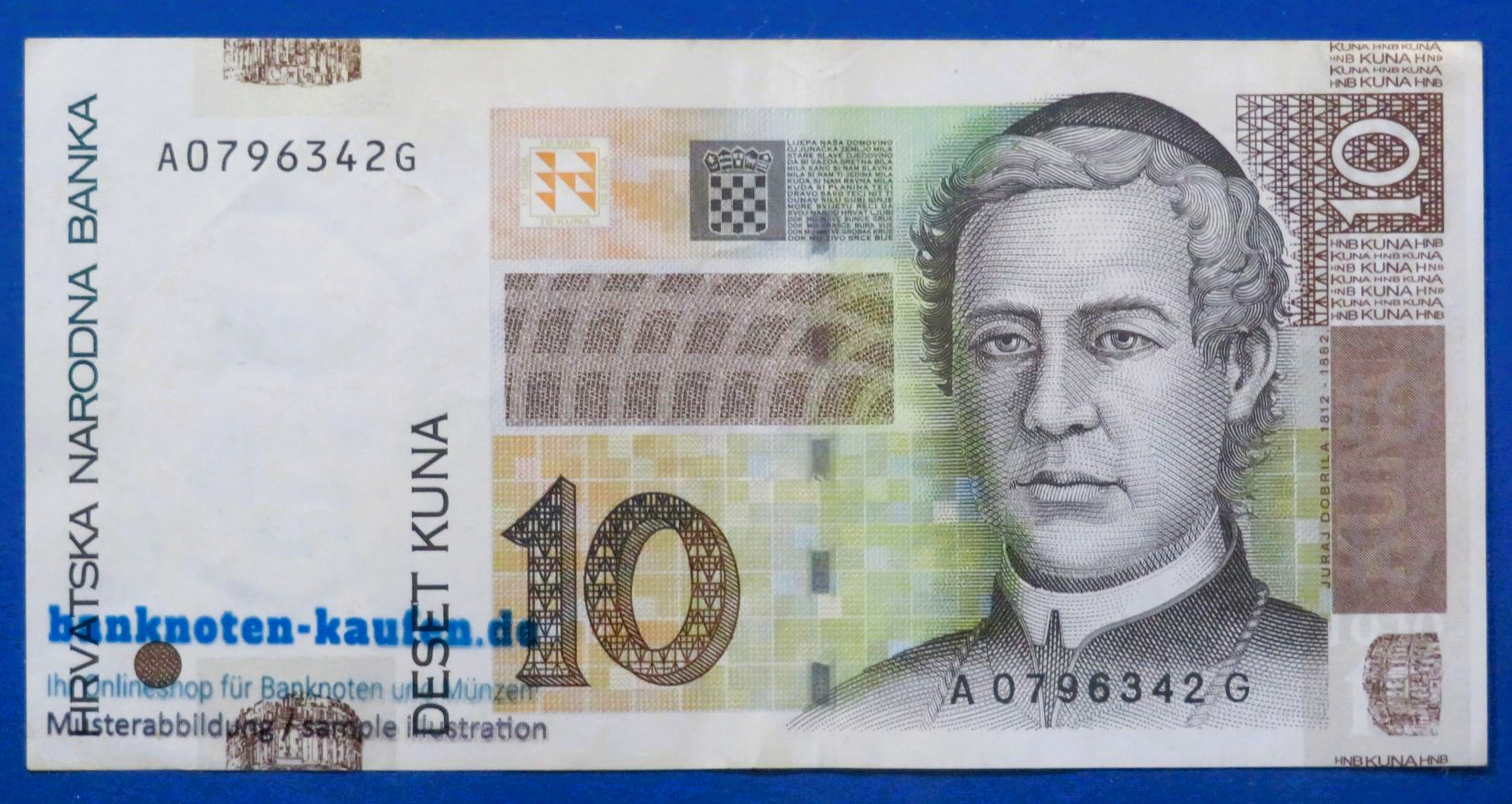Croatia, 10 Kuna, 2001, circulated (USED/ VF+), P-38a
