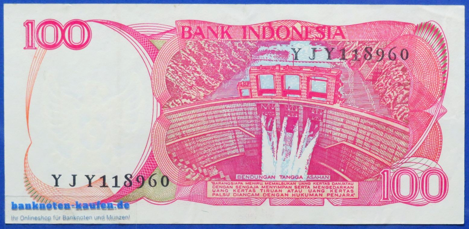 Indonesien, 100 Rupiah, 1984, gebraucht (USED / VF), P-122