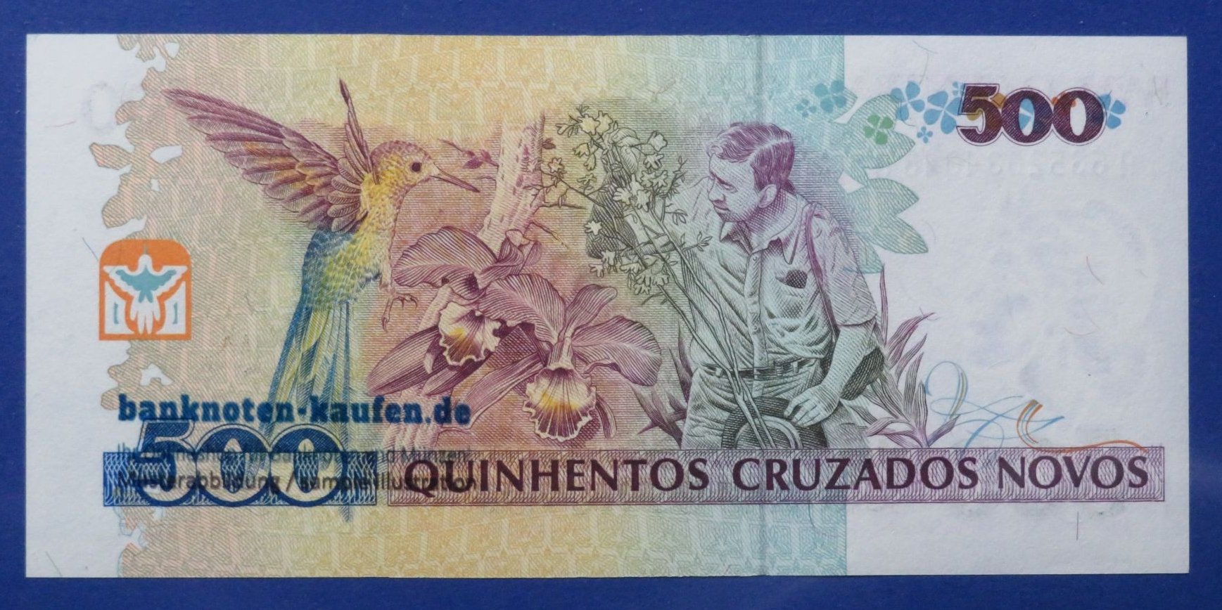 Brazil, 500 Cruzeiros on 500 Cruzados Novos (Ovpt.), 1990ND, uncirculated (UNC), P-226