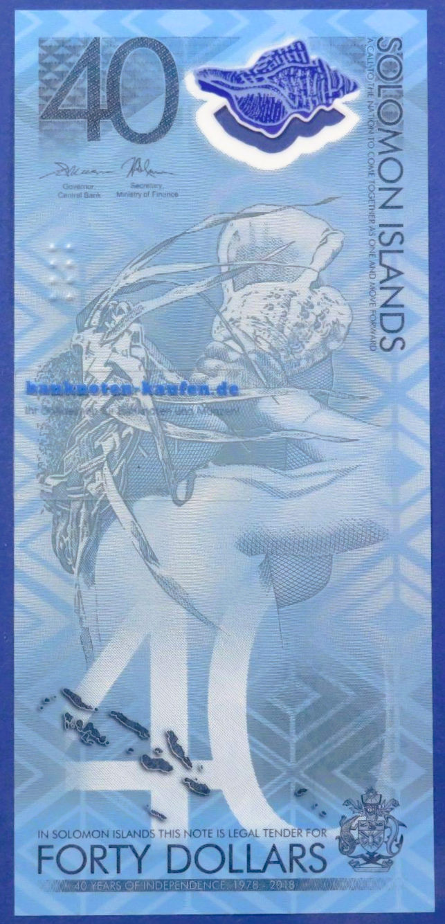 Solomon Island, 40 Dollars, 2018, uncirculated (UNC), Polymer, Commemorative issue, P-37