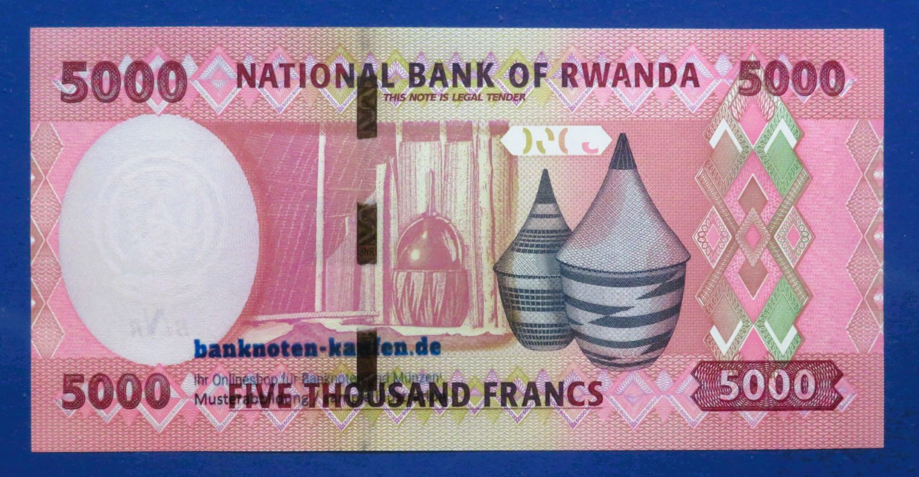 Rwanda - 5,000 Francs, 2024, uncirculated (UNC), P-45