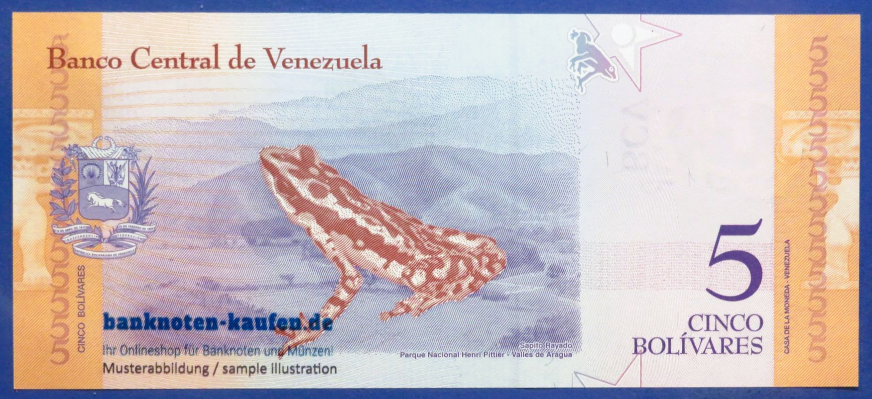 Venezuela, 5 Bolivares Soberano, 2018, uncirculated (UNC), P-102