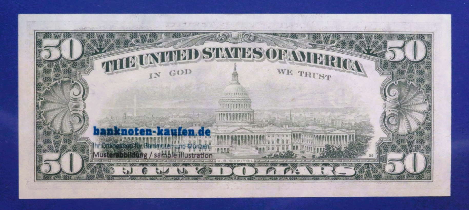 United States of America, 50 Dollars, 1985, about uncirculated (AU), P-478