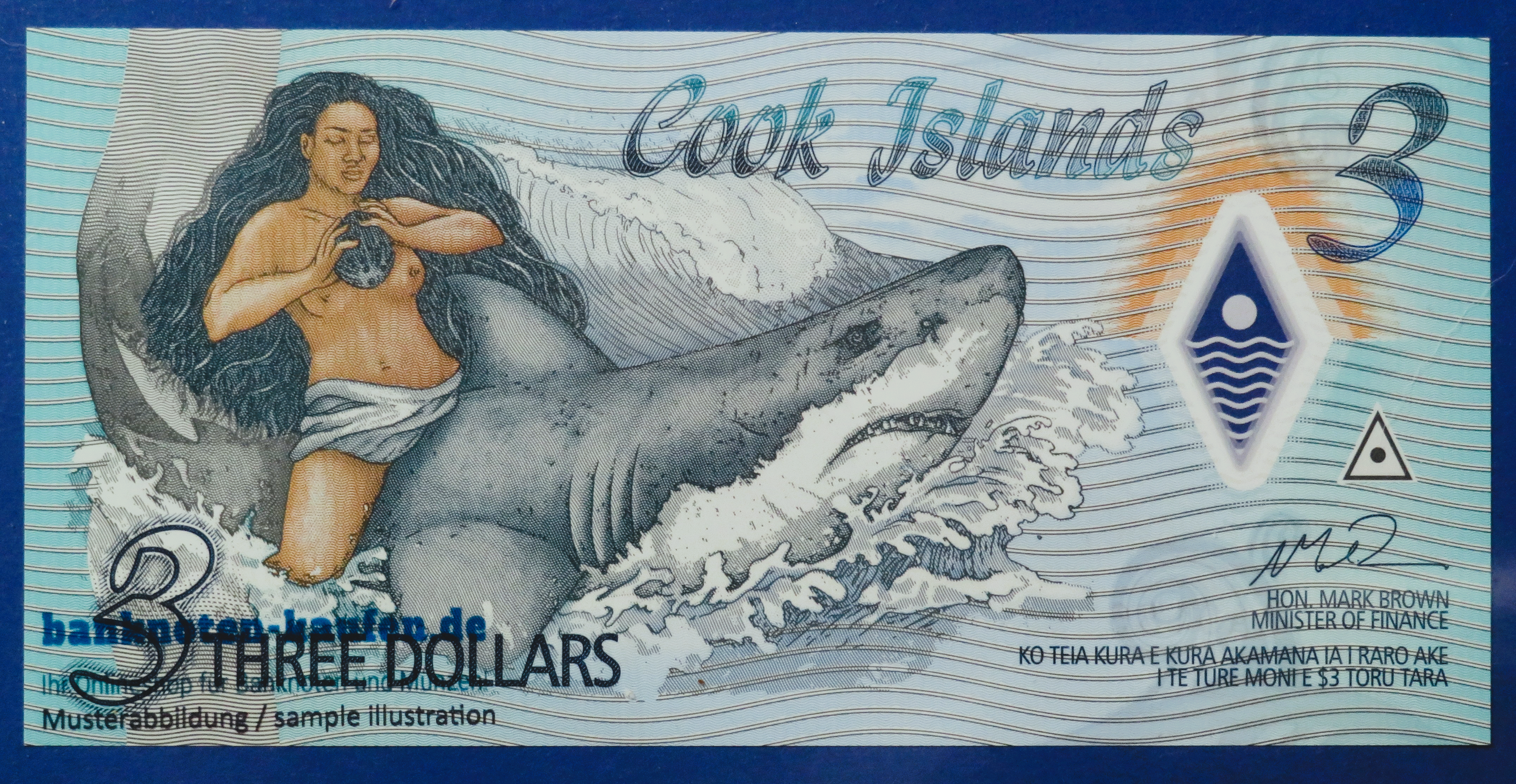 Cook Islands,3 Dollars, 2021ND, uncirculated (UNC), Polymer, P-11