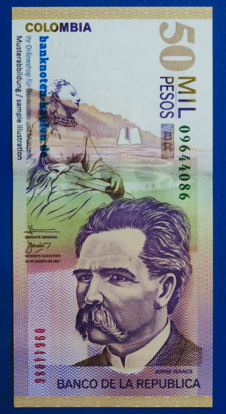 Colombia - 50,000 Pesos, 2007, uncirculated (UNC), P-455