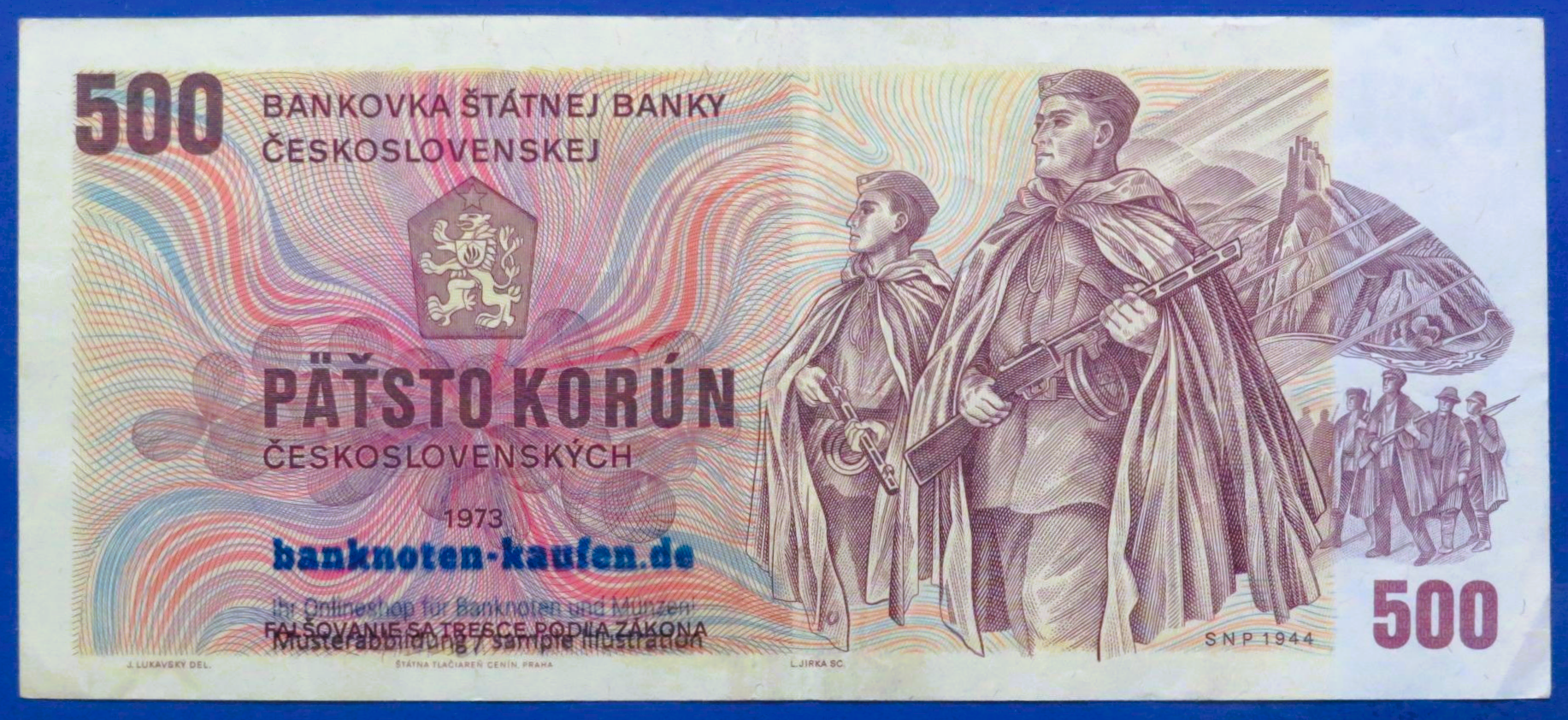 Tschechoslowakei, 500 Korun, 1973,  gebraucht (USED / VF), P-93a