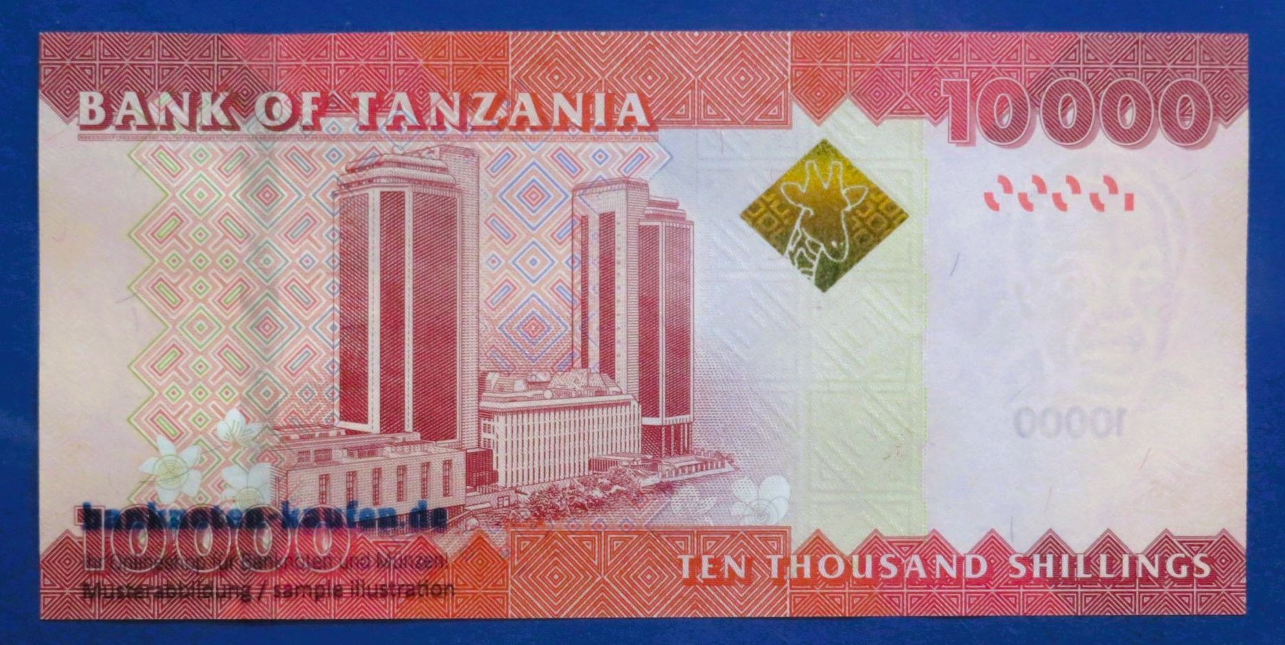 Tansania, 10.000 Shillings, 2020ND, kassenfrisch (UNC), P-44c