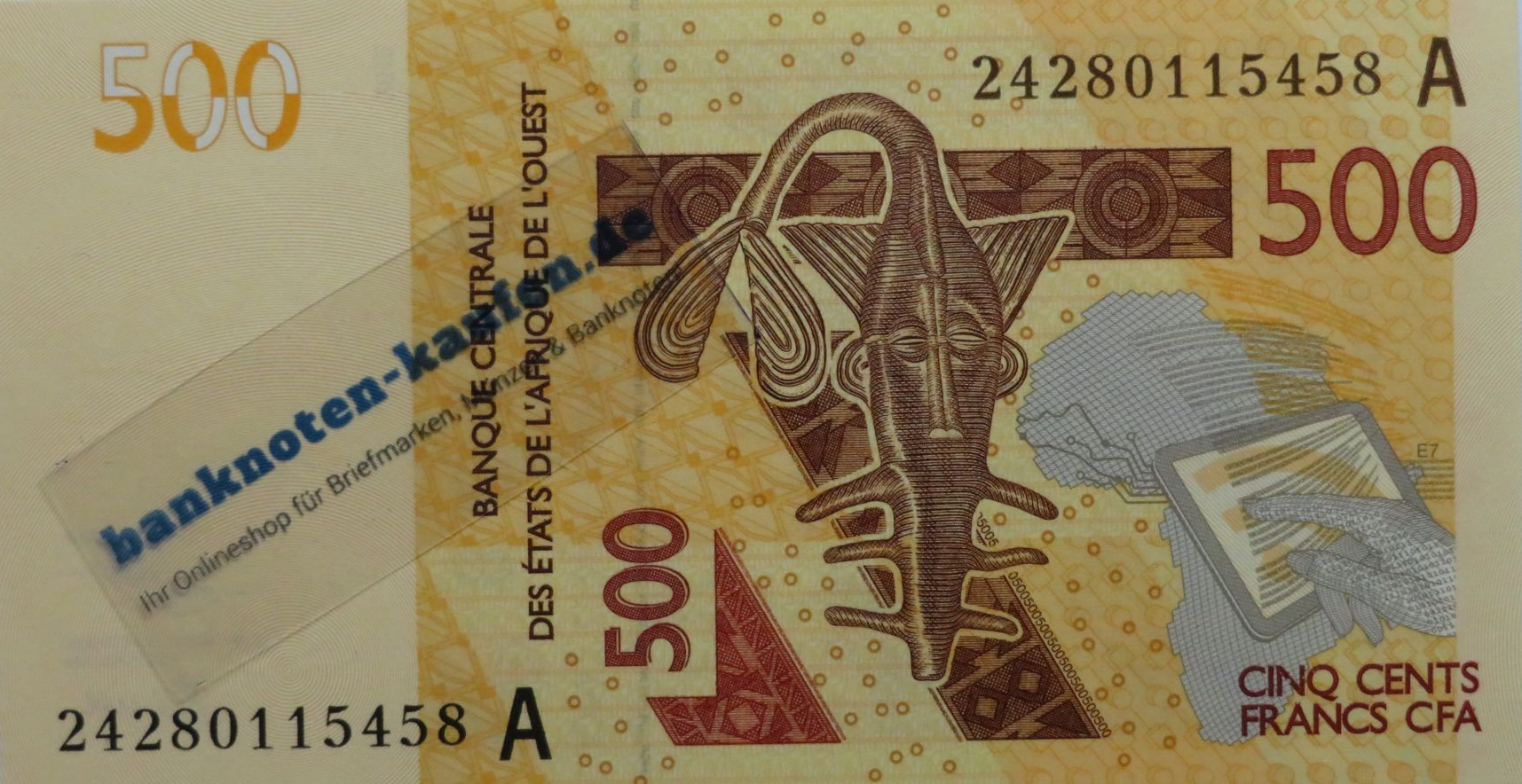 Westafrican States, 500 Francs, 2003/24, uncirculated (UNC)