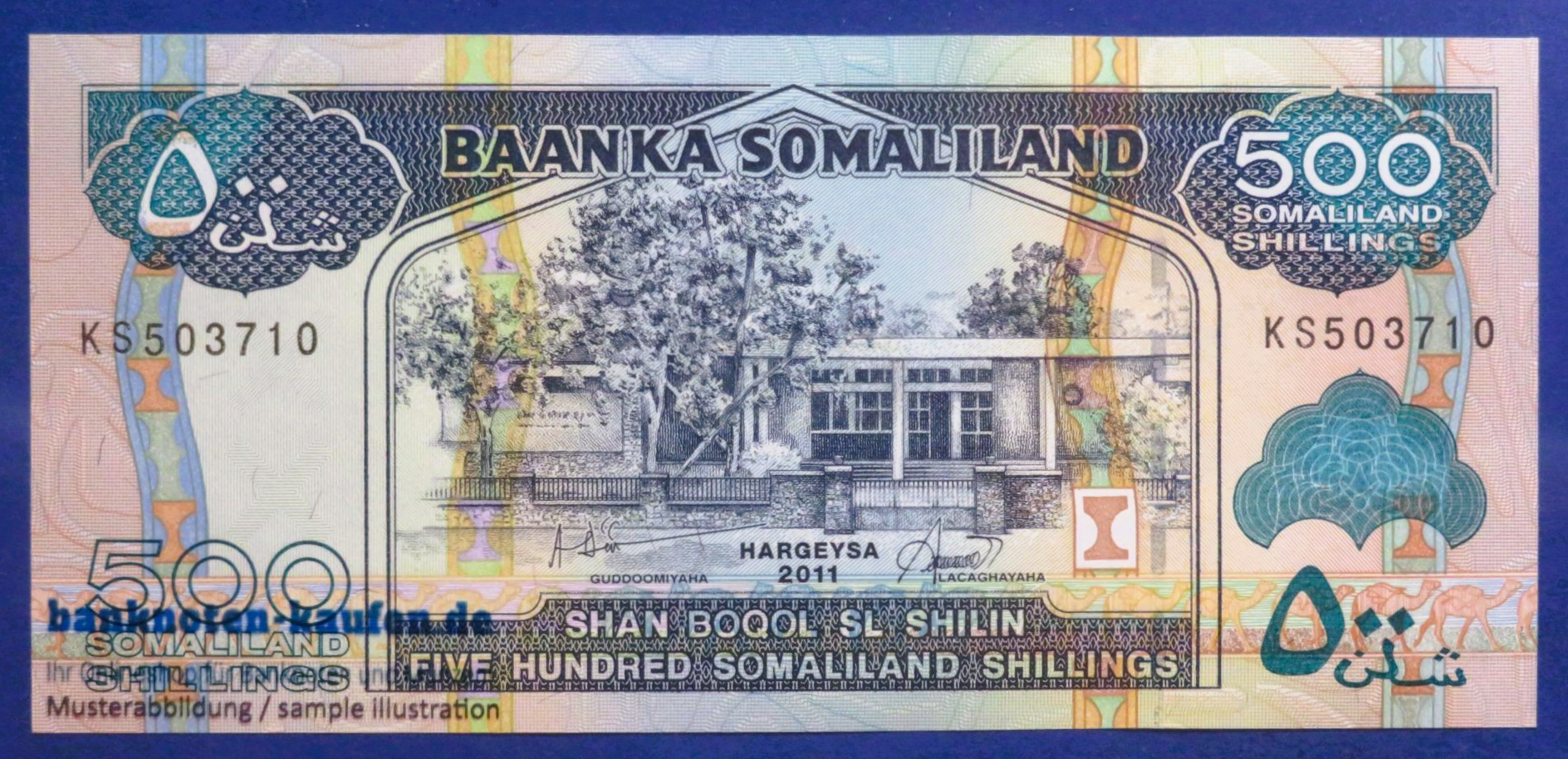 Somaliland, 500 Shillings, 2011, uncirculated (UNC), P-6h