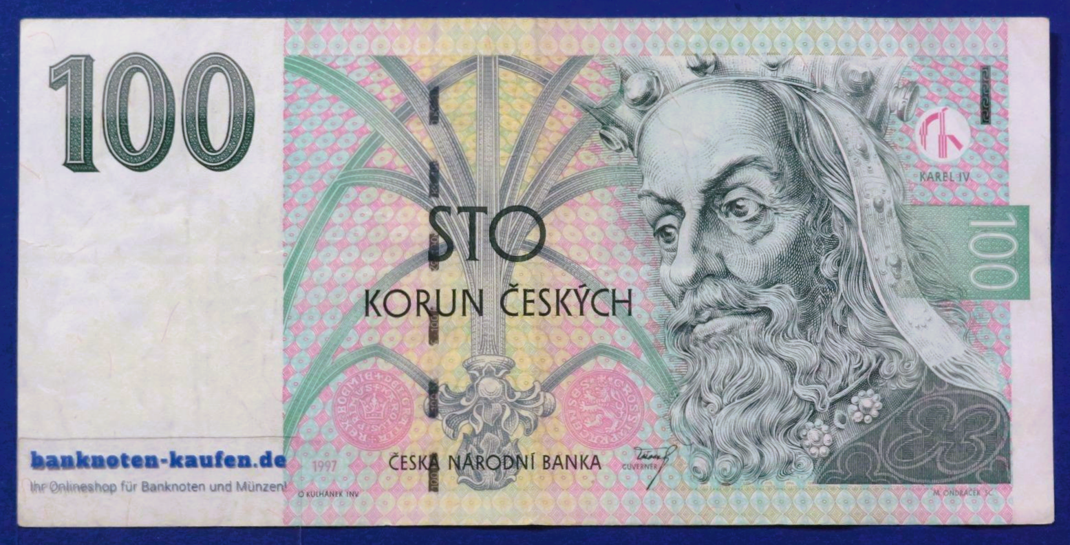 Czech Republic, 100 Korun, 1997,  circulated (USED / VF), P-18c