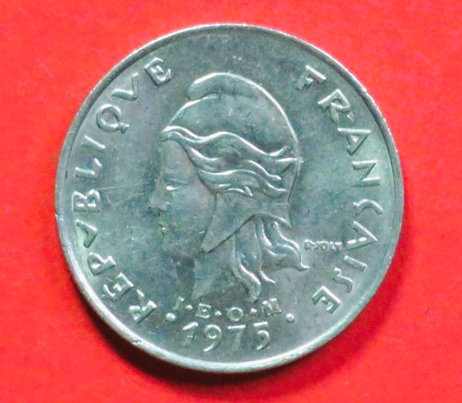 französisch Polynesien: 20 Francs, 1972+, gebraucht (used / ss), # 16