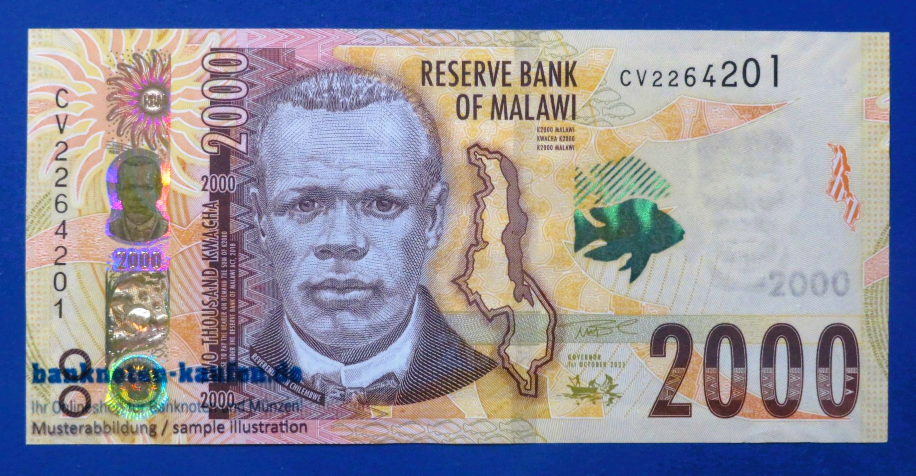 Malawi, 2.000 Kwacha, 2021, kassenfrisch (UNC), P-70a