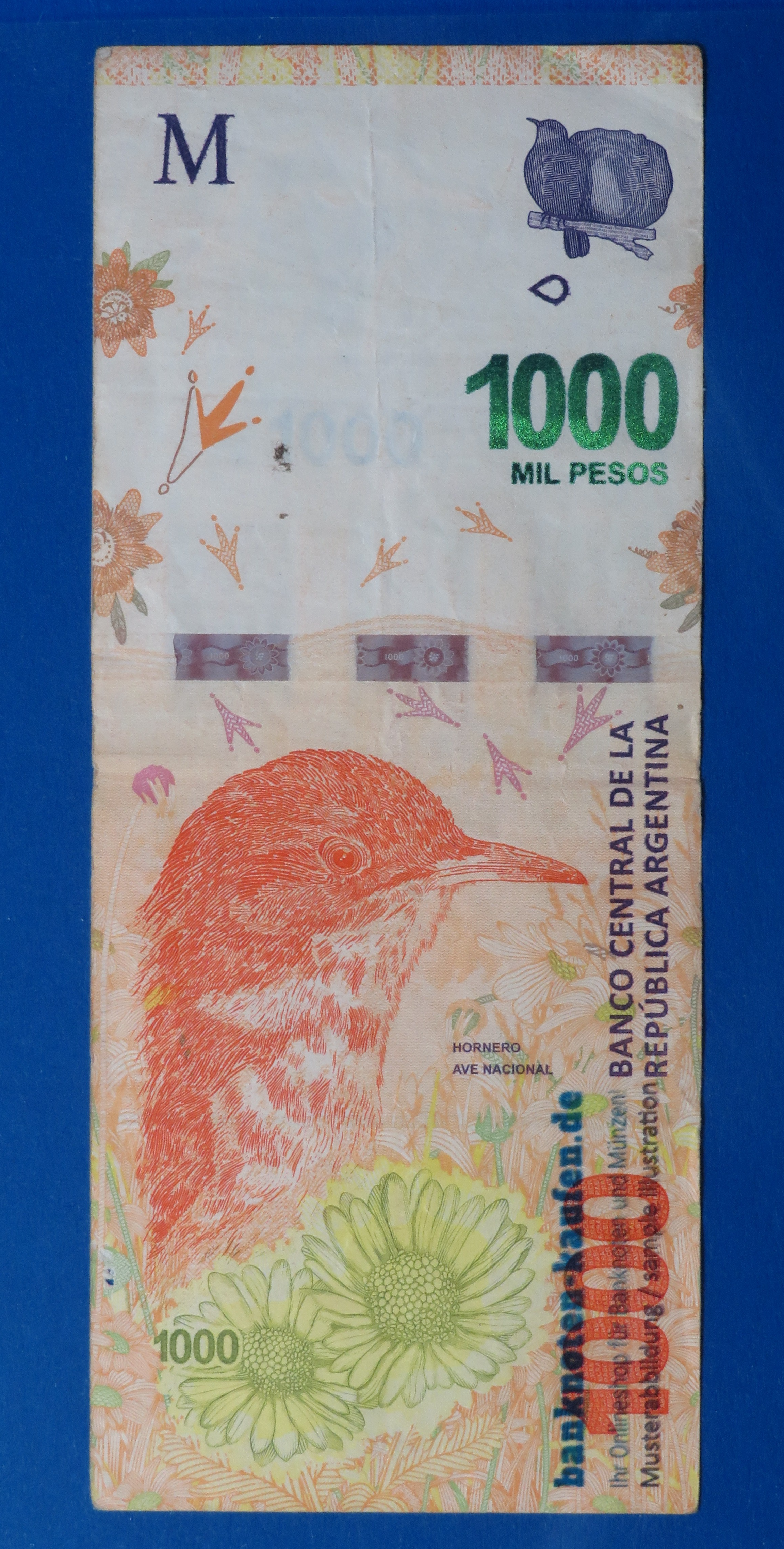 Argentina - 1,000 Pesos, 2017ND, circulated (USED), P-366