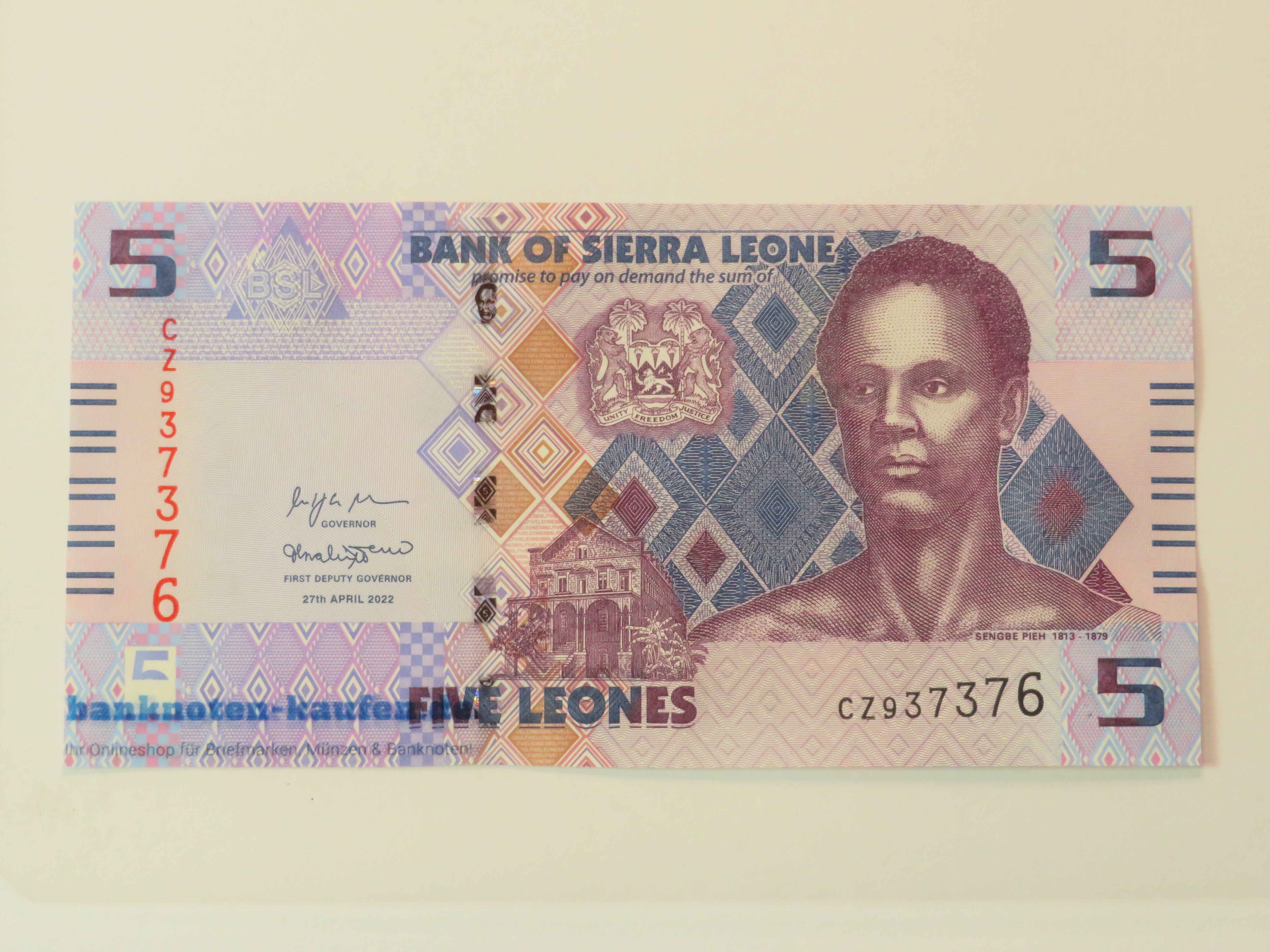 Sierra Leone - 5 Leones - UNC