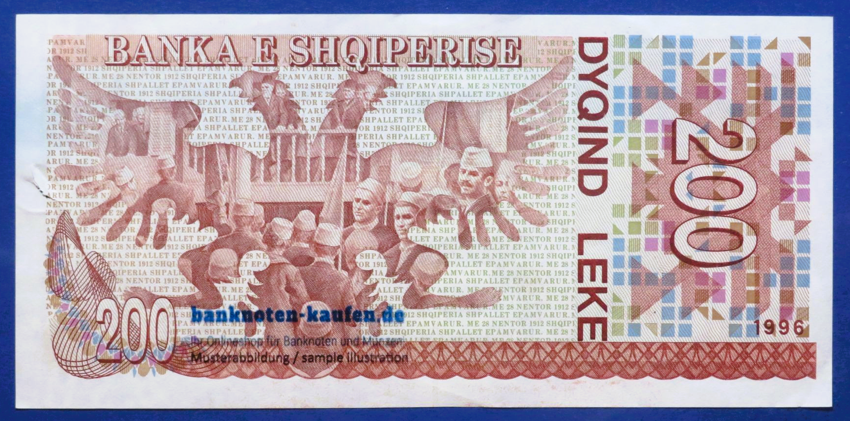 Albanien, 200 Leke, 1996, gebraucht (USED / VF+), P-59