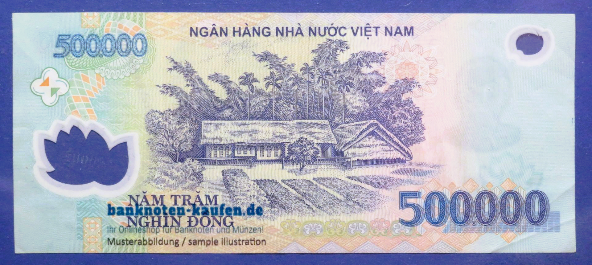 Viet Nam, 500.000 Dong, 2011, circulated (USED / VF), Polymer, P-124
