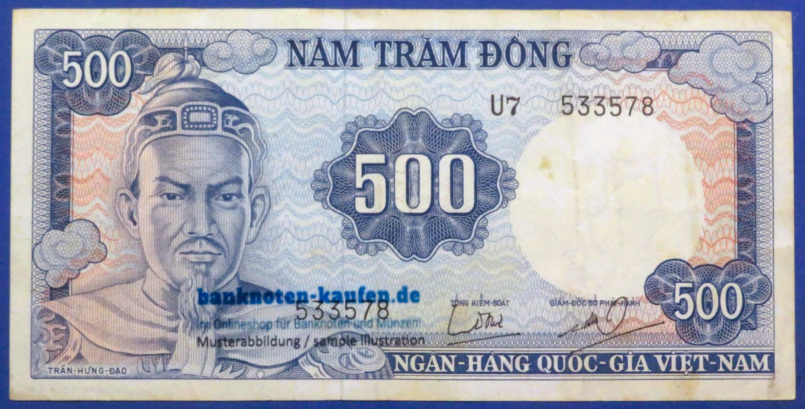 Südvietnam, 500 Dong, 1966ND, gebraucht (USED / VF), P-23