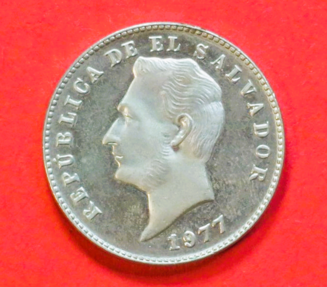 El Salvador: 10 Centavos, 1977, gebraucht (used / ss+), # 22b