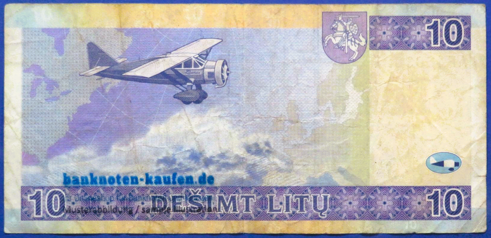 Litauen, 10 Litu, 2001, gebraucht (USED / F), P-65