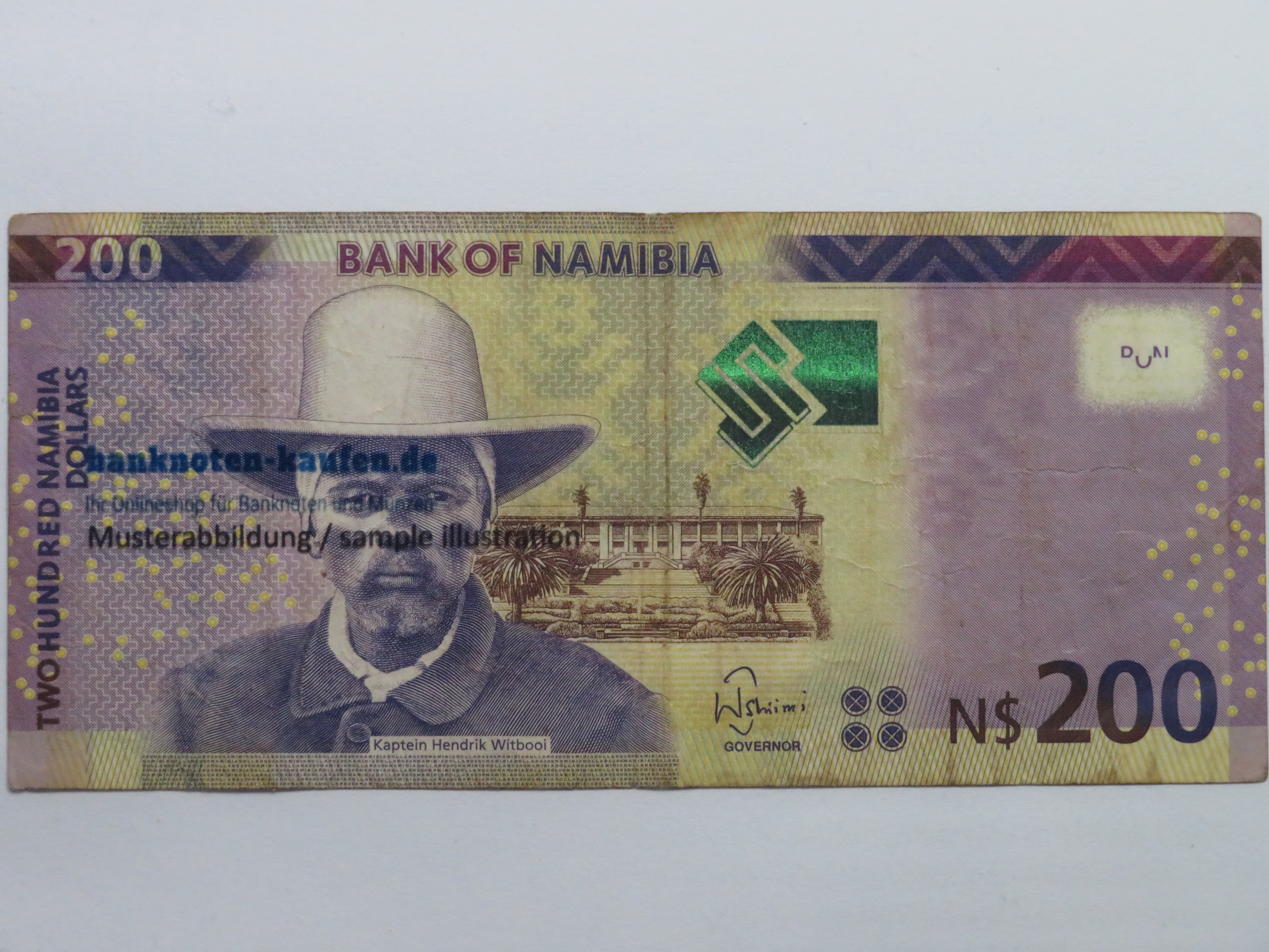 Namibia, 200 Dollars, 2015, USED (F-VF), P-15