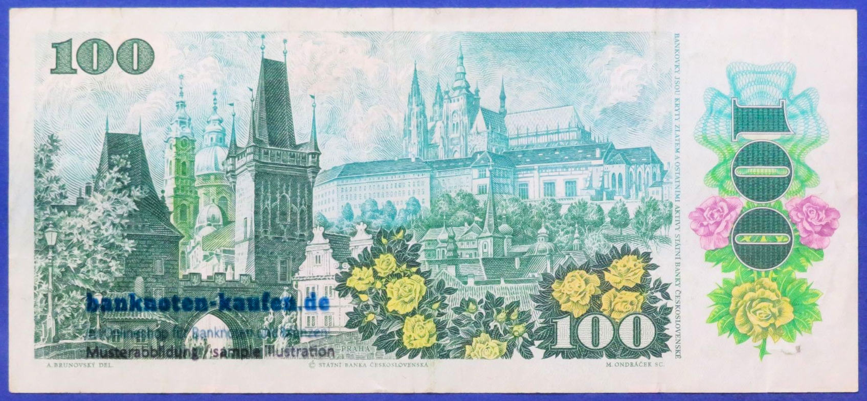 Tschechoslowakei, 100 Korun, 1989,  gebraucht (USED / VF), P-97