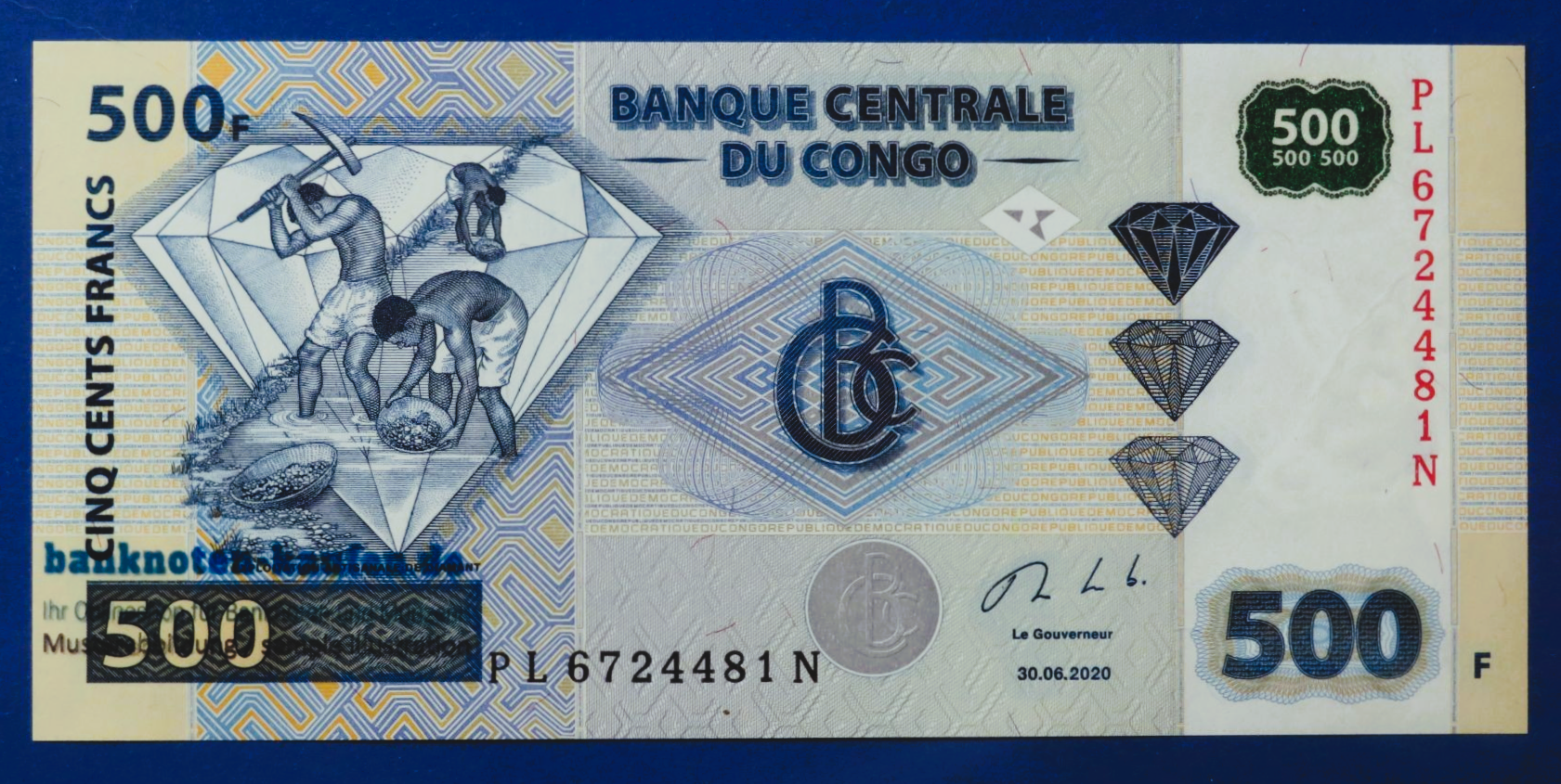 Congo D.R., 500 Francs, 2020, uncirculated (UNC)