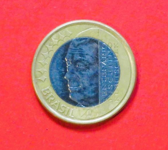Brazil: 1 Real, 2002, circulated (used / vf), Commemorative issue