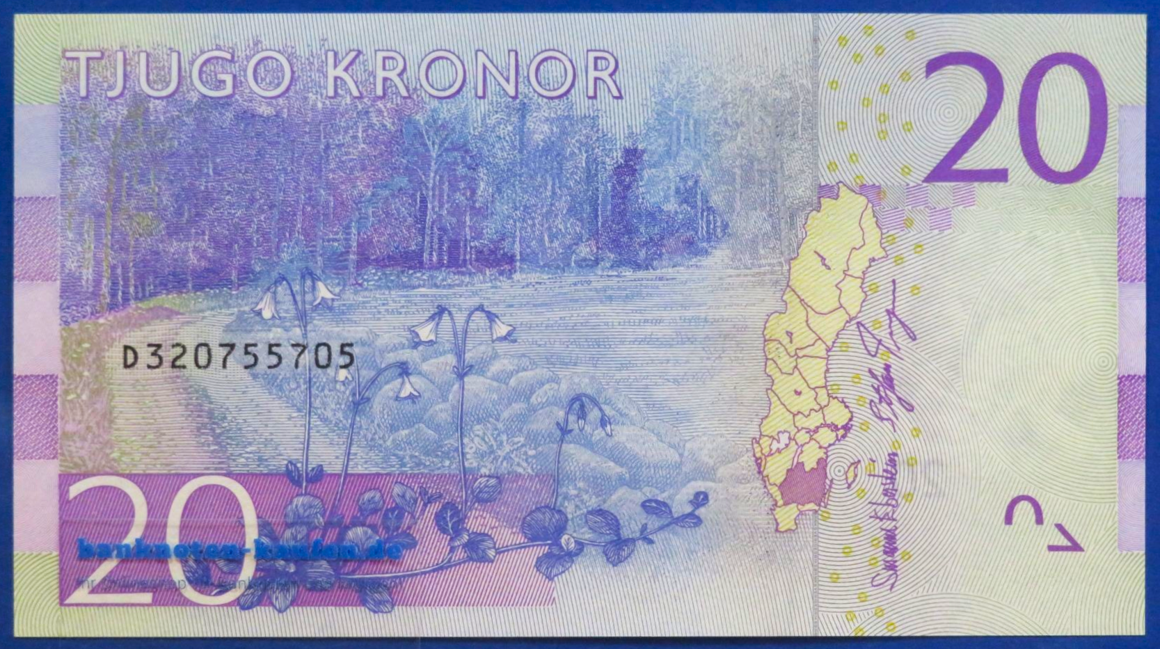 Schweden, 20 Kronor, 2015ND, kassenfrisch (UNC), P-69b