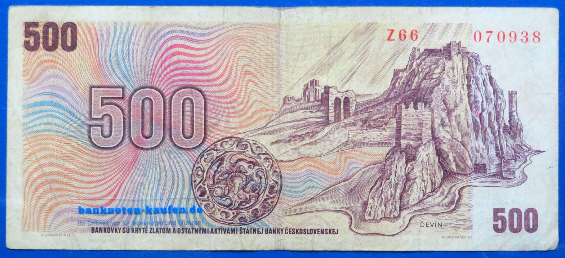 Tschechoslowakei, 500 Korun, 1973,  gebraucht (USED / F), P-93c