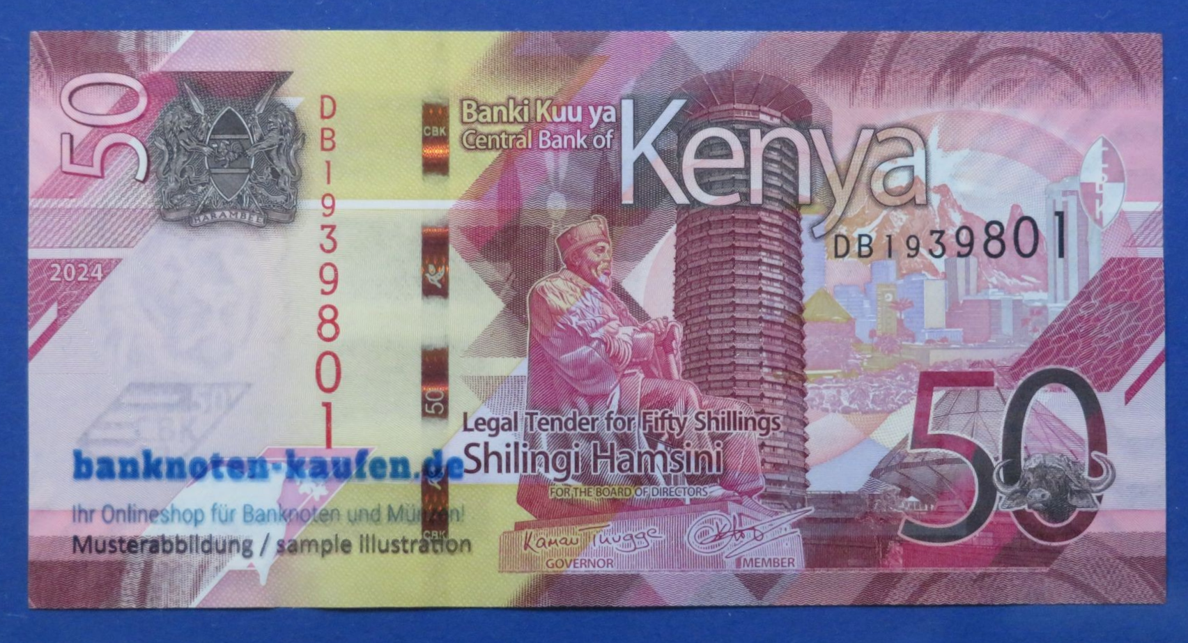 Kenya, 50 Shillings, 2024, uncirculated (UNC) 