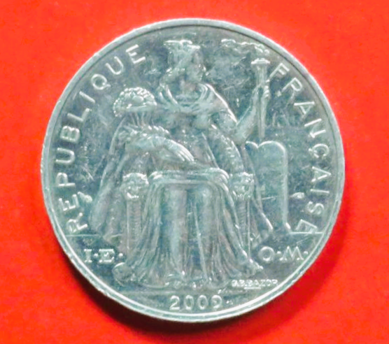 französisch Polynesien: 5 Francs, 1975+, gebraucht (used / vz), # 14