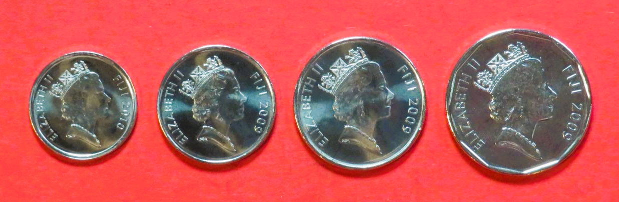 Fiji, 5/10/20/50 Cents, 2009+, uncirculated (UNC)