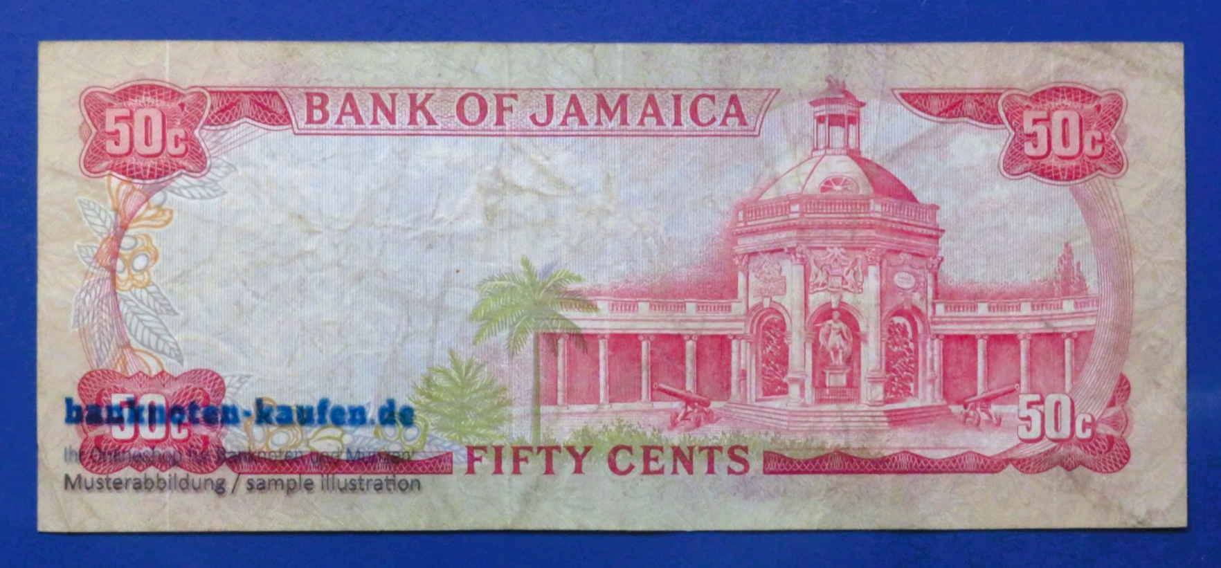 Jamaica, 50 Cents, L.1960 (1970ND), circulated (USED / VF), P-53
