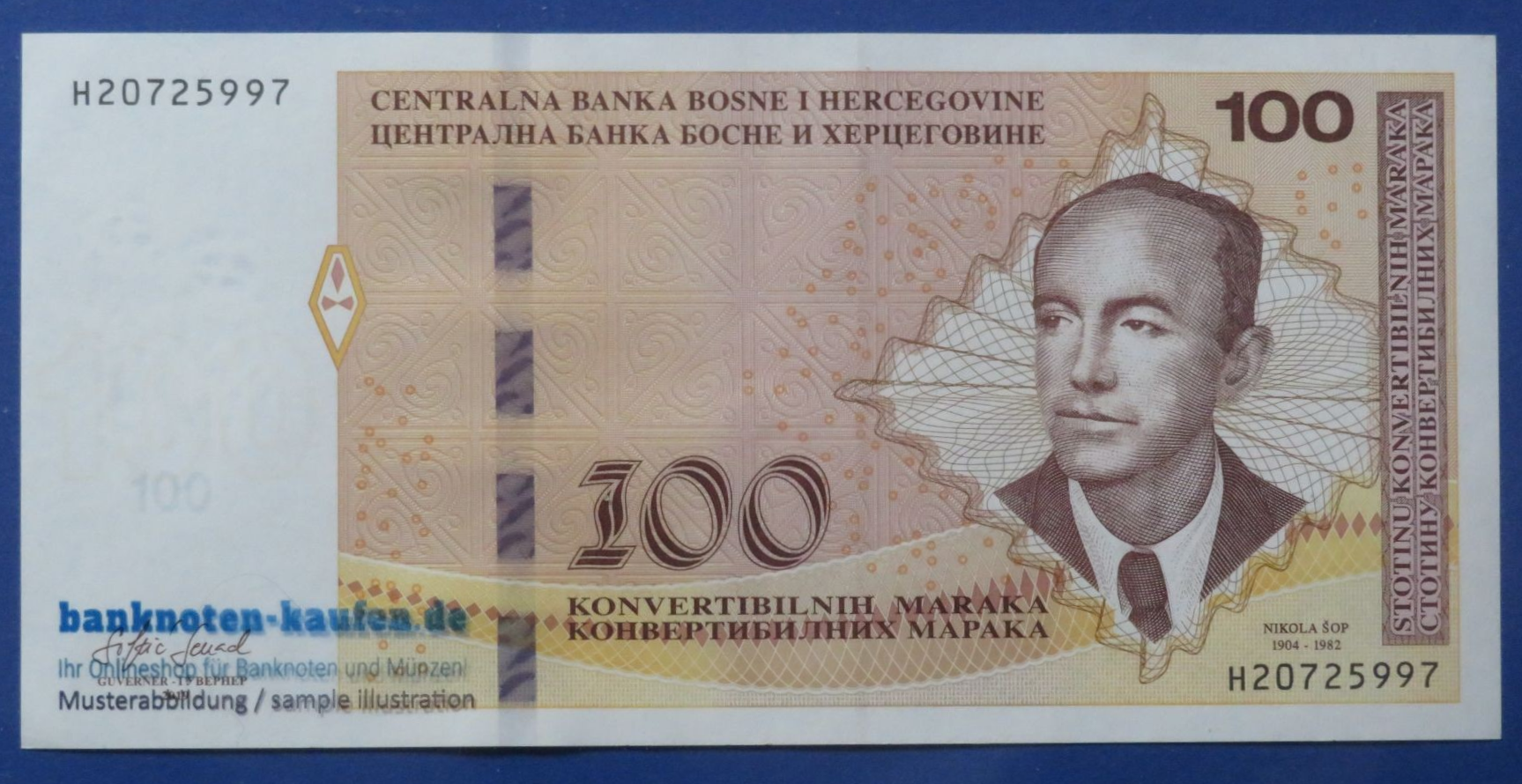 Bosnia-Herzegovina, 100 Maraka, 2019, circulated (USED / XF-AU), P-86