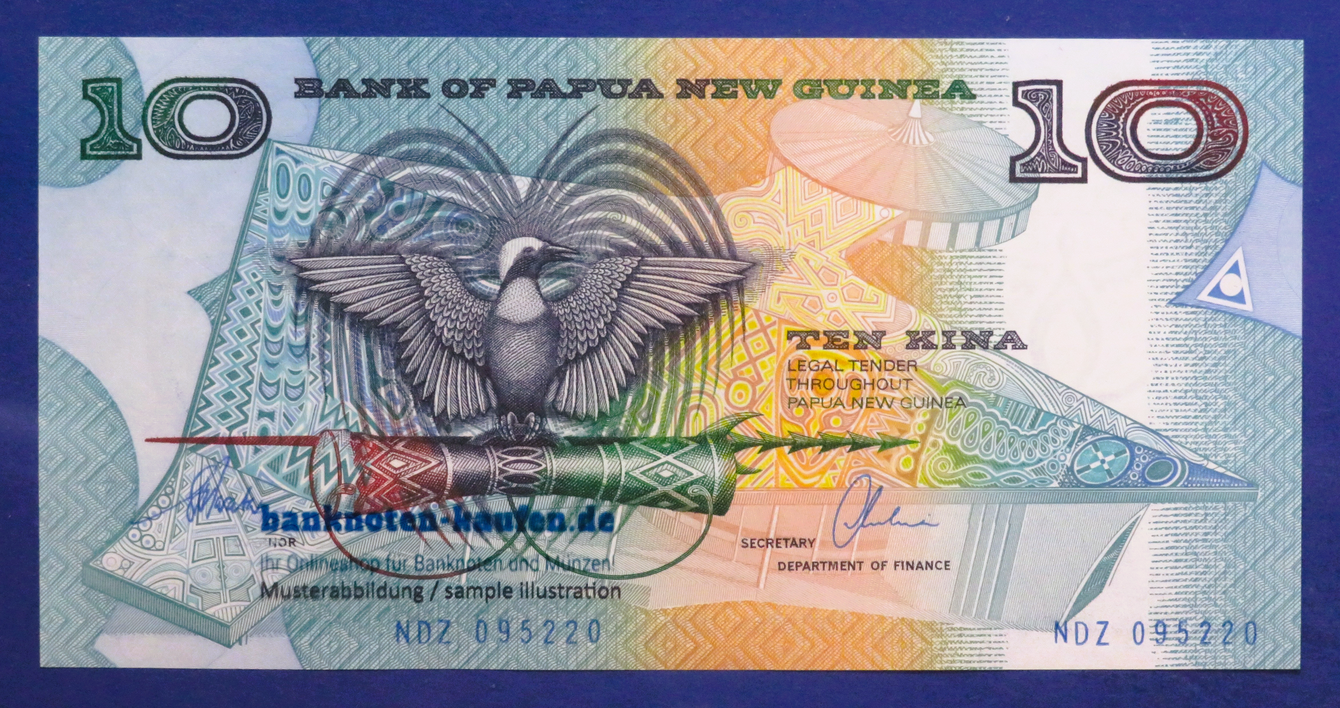 Papua New Guinea, 10 Kina, 1988ND, about uncirculated (AU), P-9d