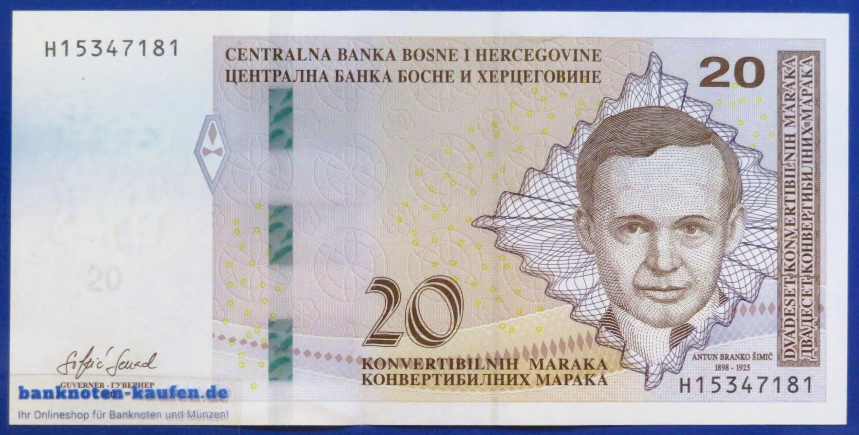 Bosnien Herzegowina, 20 Maraka, 2019, fast kassenfrisch (AU), P-82b