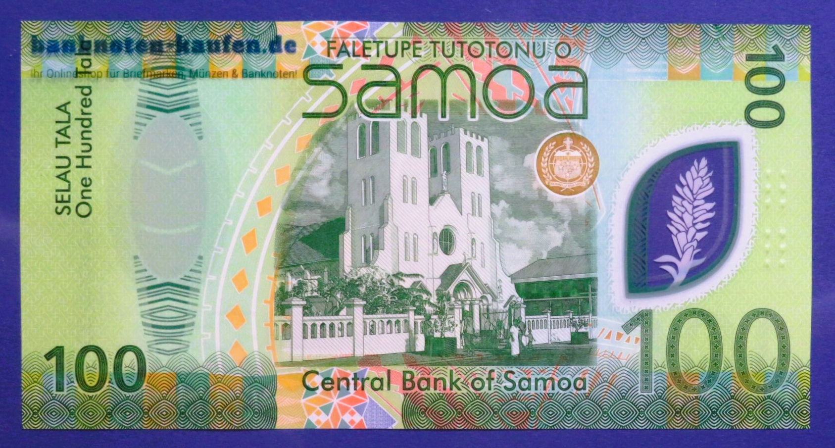 Samoa, 100 Tala, 2025ND, kassenfrisch (UNC), Polymer, P-51