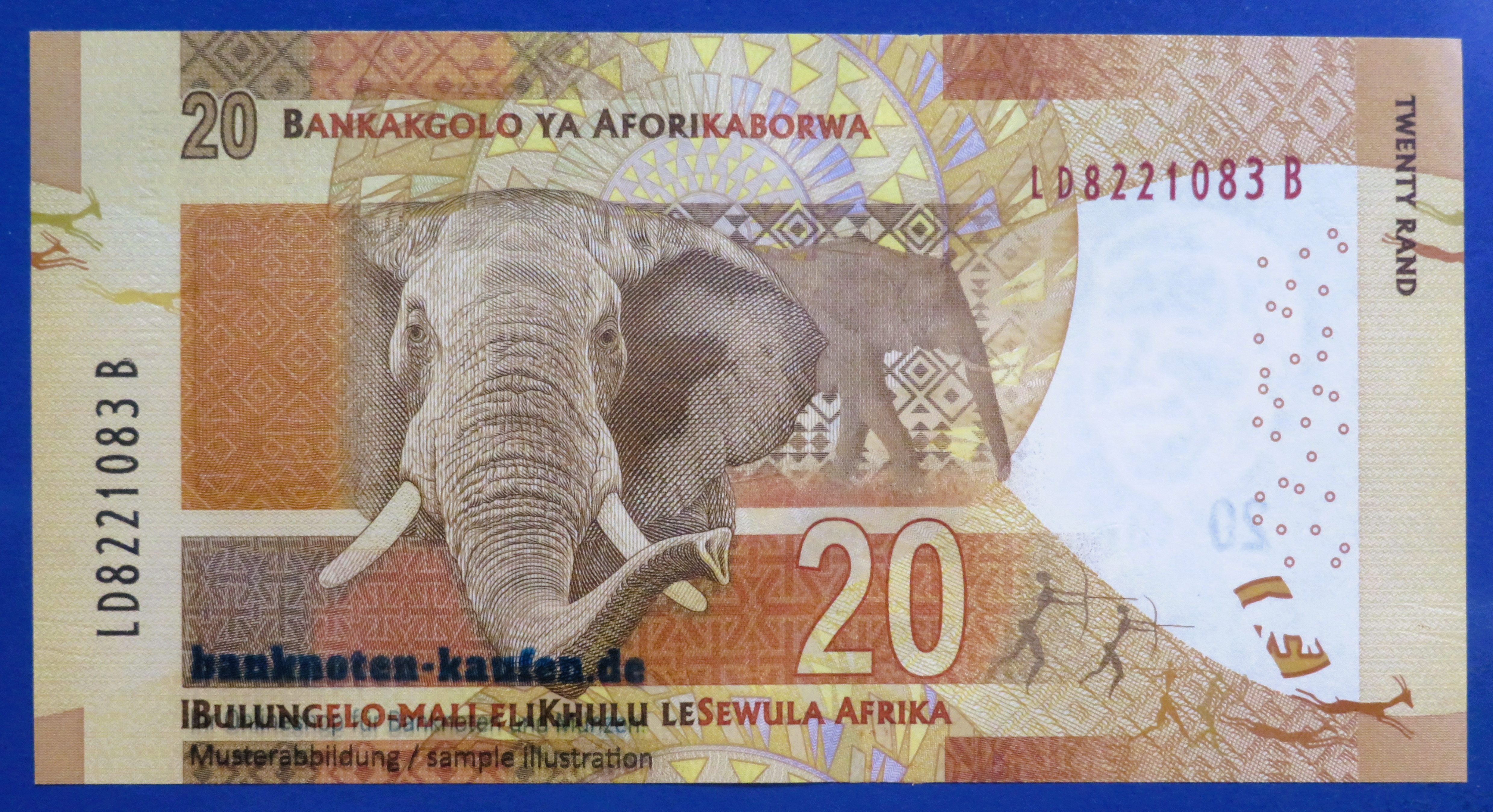 South Africa, 20 Rand, ND (2013-16), uncirculated (UNC), P-139b