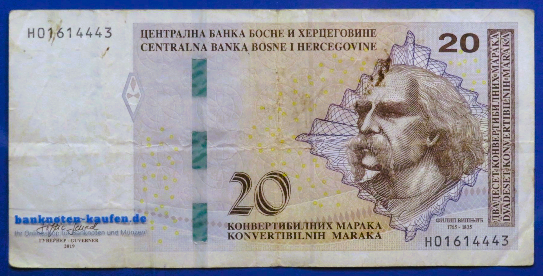 Bosnien und Herzegowina, 20 Maraka, 2019,  gebraucht (USED / F), P-83