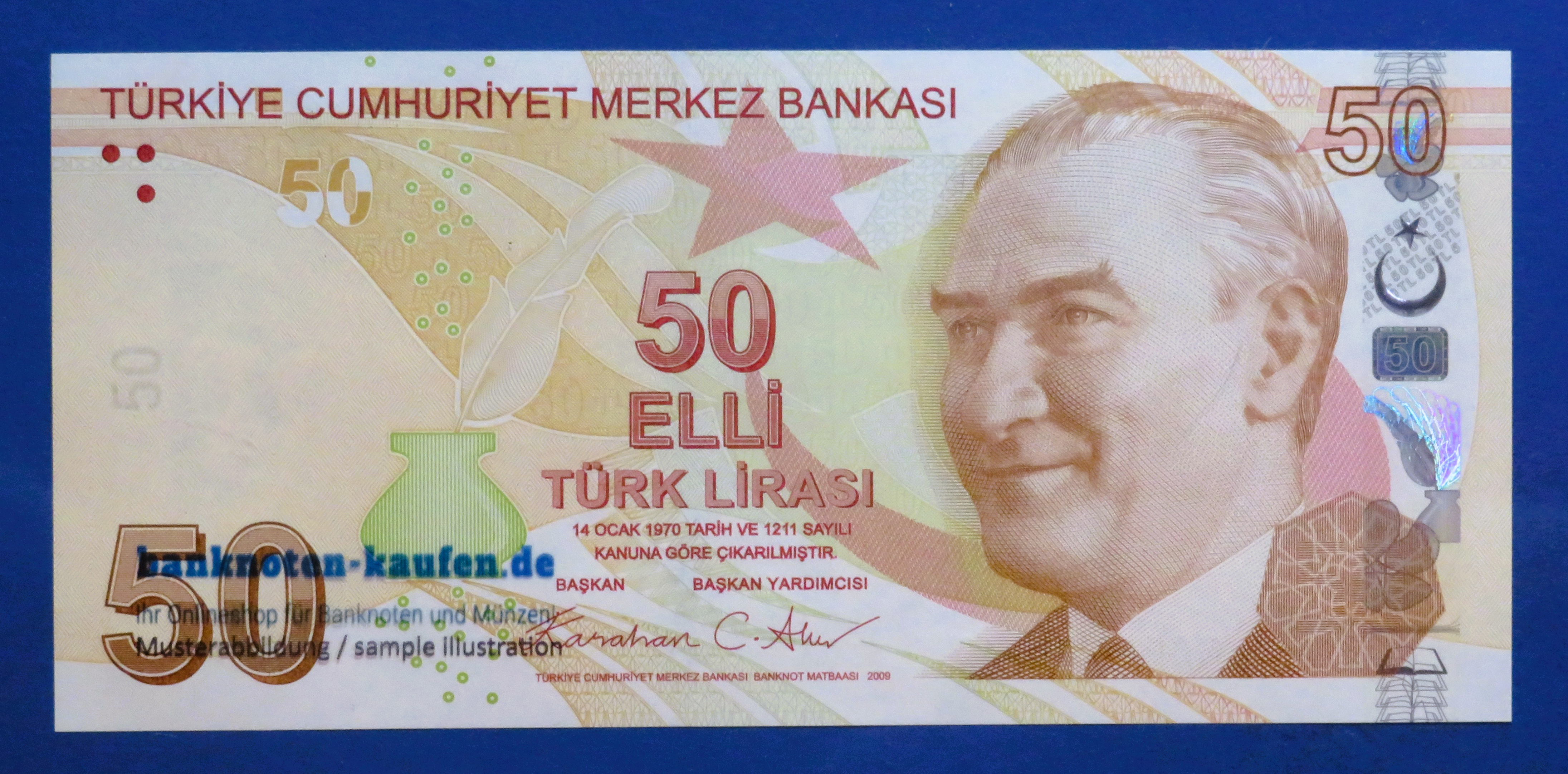 Turkey, 50 Lira, 2009, uncirculated (UNC), P-225