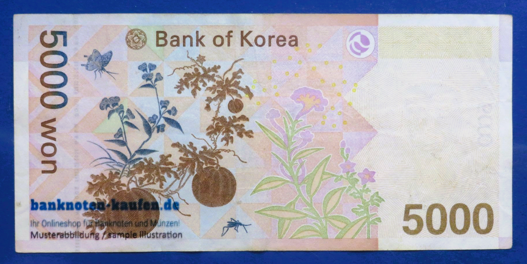 South Korea - 5,000 Won, 2006ND, circulated (USED / VF), P-55