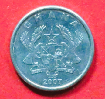 Ghana: 5 Pesewas, 2007+, gebraucht (used / ss-vz), # 37