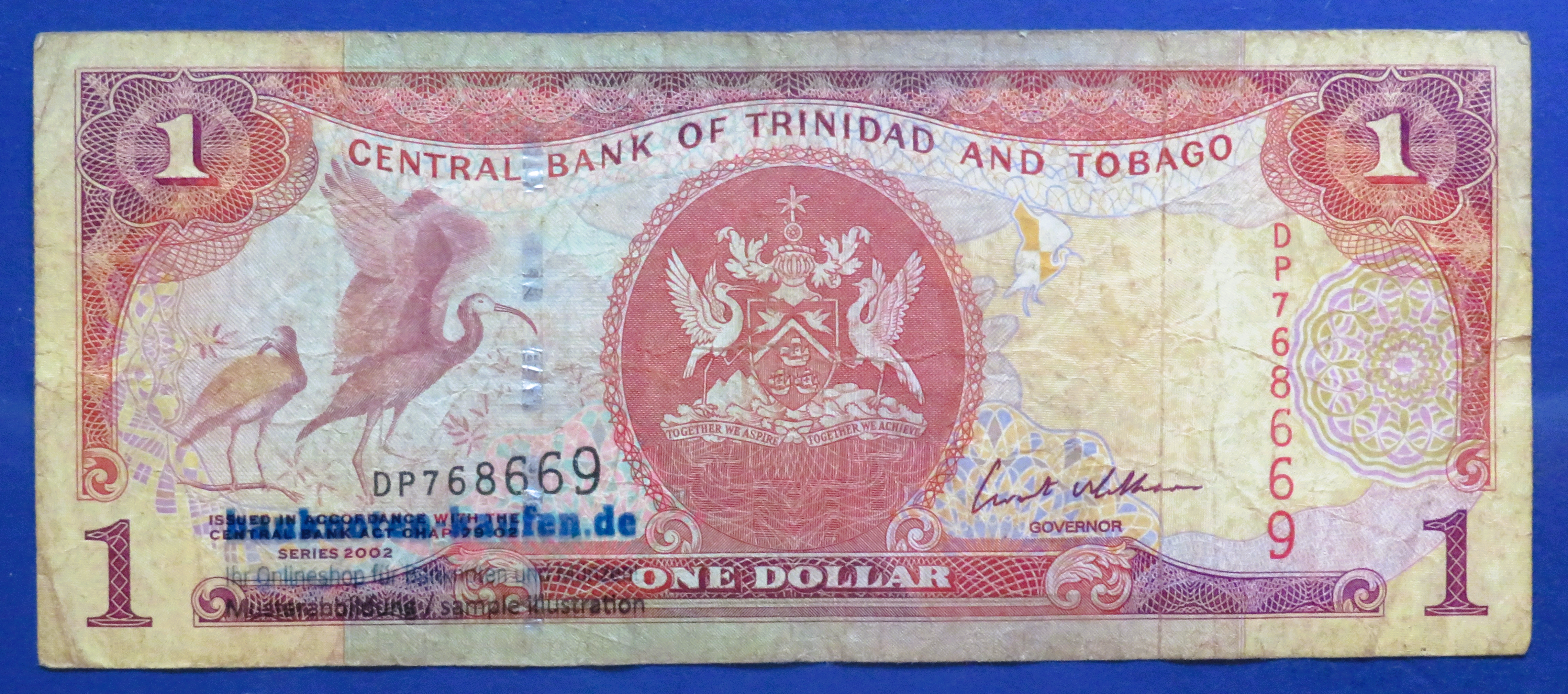 Trinidad and Tobago, 1 Dollar, 2002, circulated (USED / F), P-41