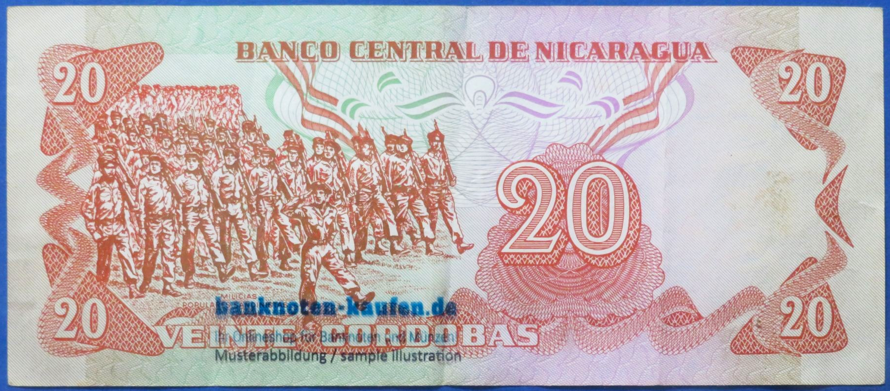 Nicaragua, 20 Cordobas, D. 1979, gebraucht (USED / VF), P-135