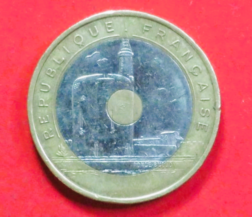 Frankreich: 20 Francs, 1993, gebraucht (used / ss), Gedenkausgabe, # 308