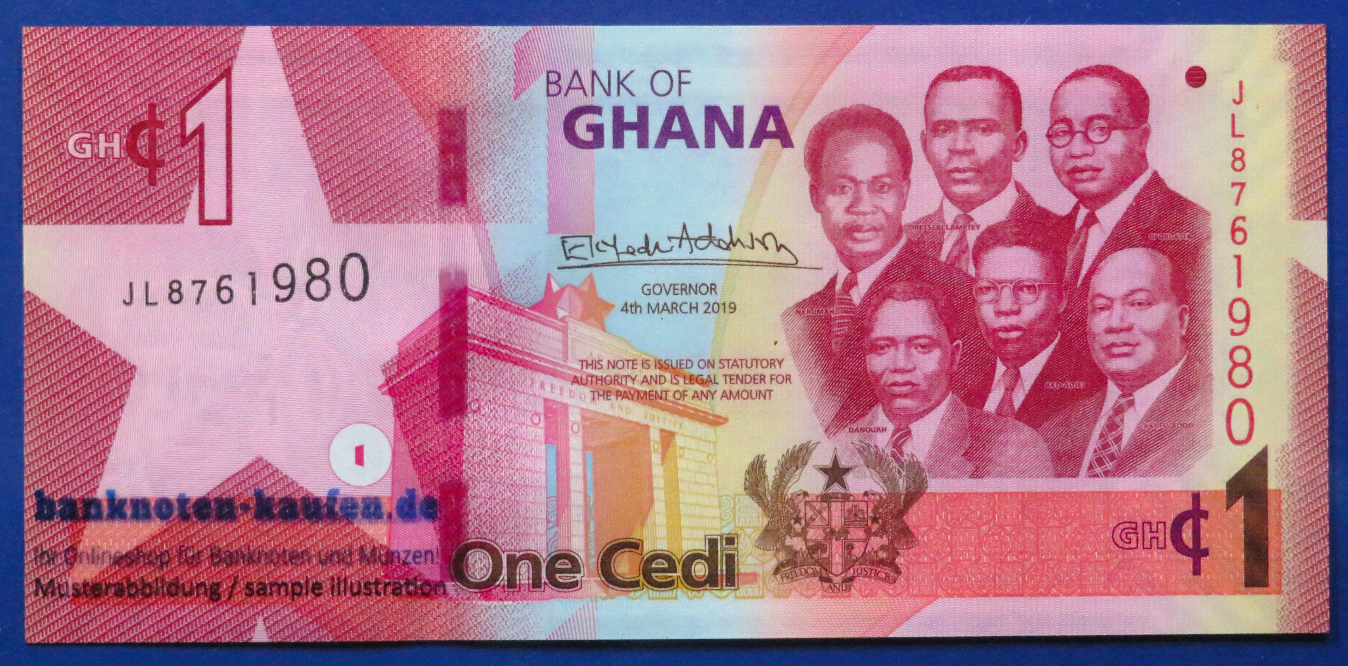 Ghana, 1 Cedi, 2019, uncirculated (UNC)