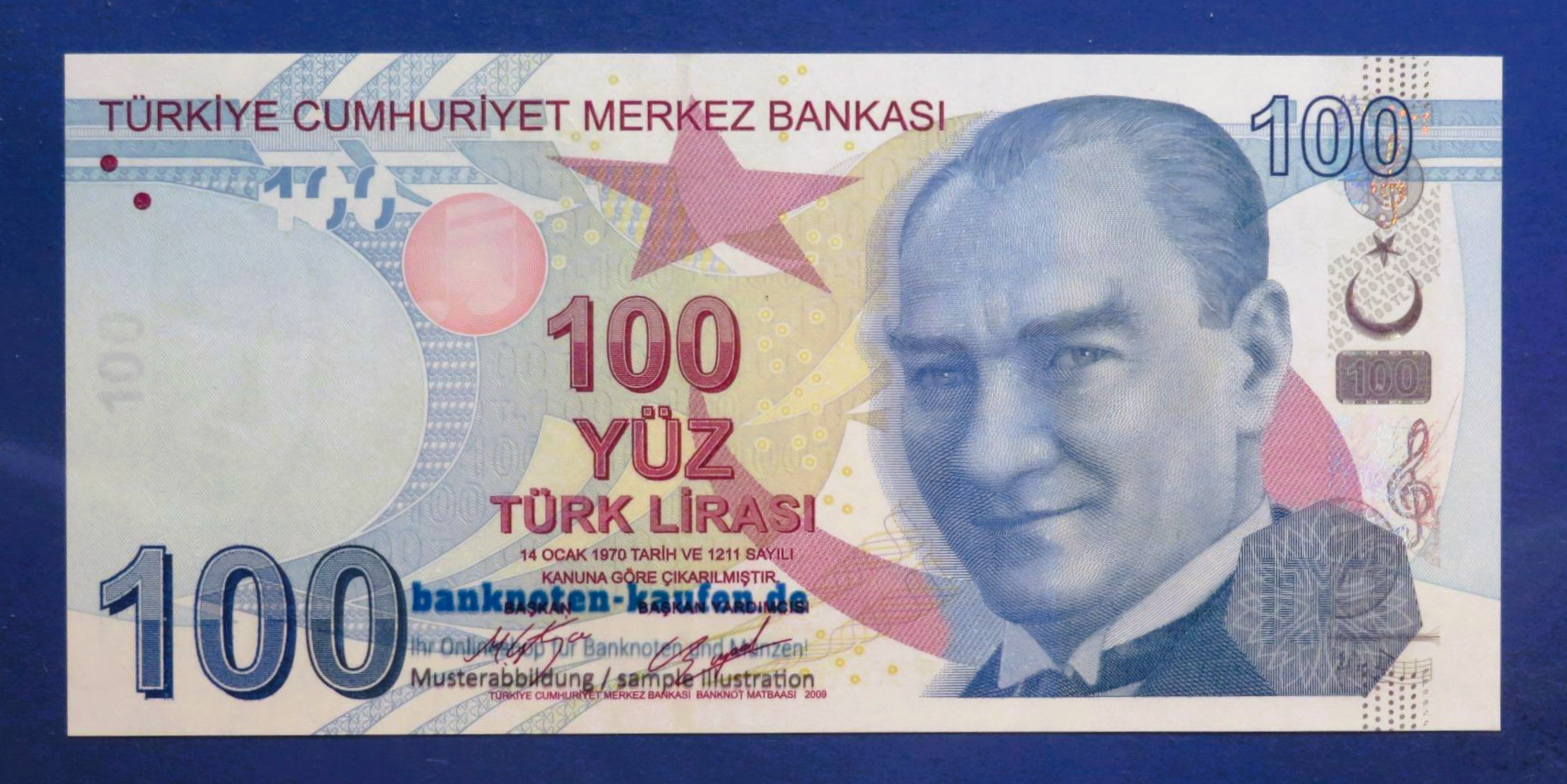Turkey, 100 Lira, 2009, uncirculated (UNC), P-226